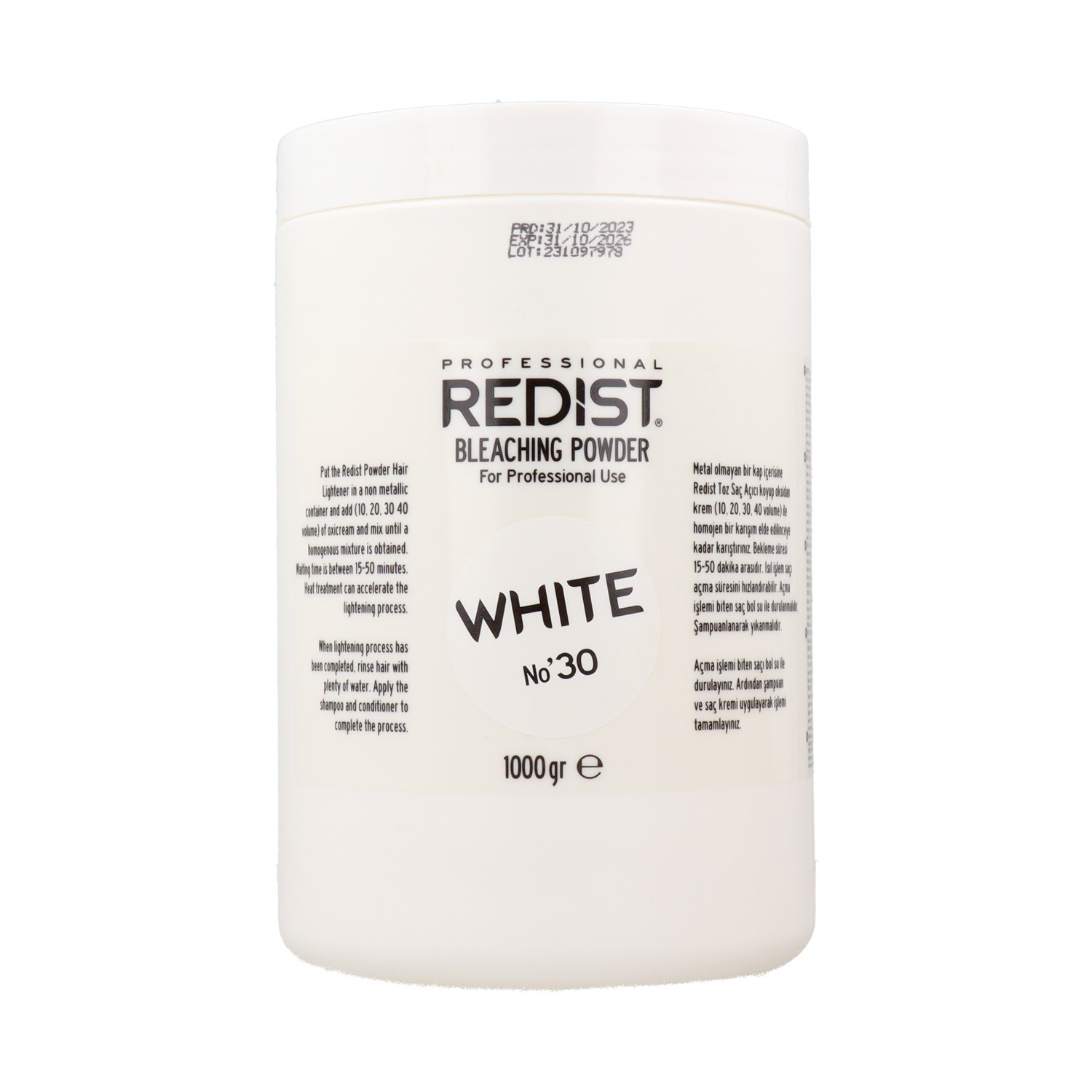 Redist Bleaching Powder White Decolorante 1000 ml