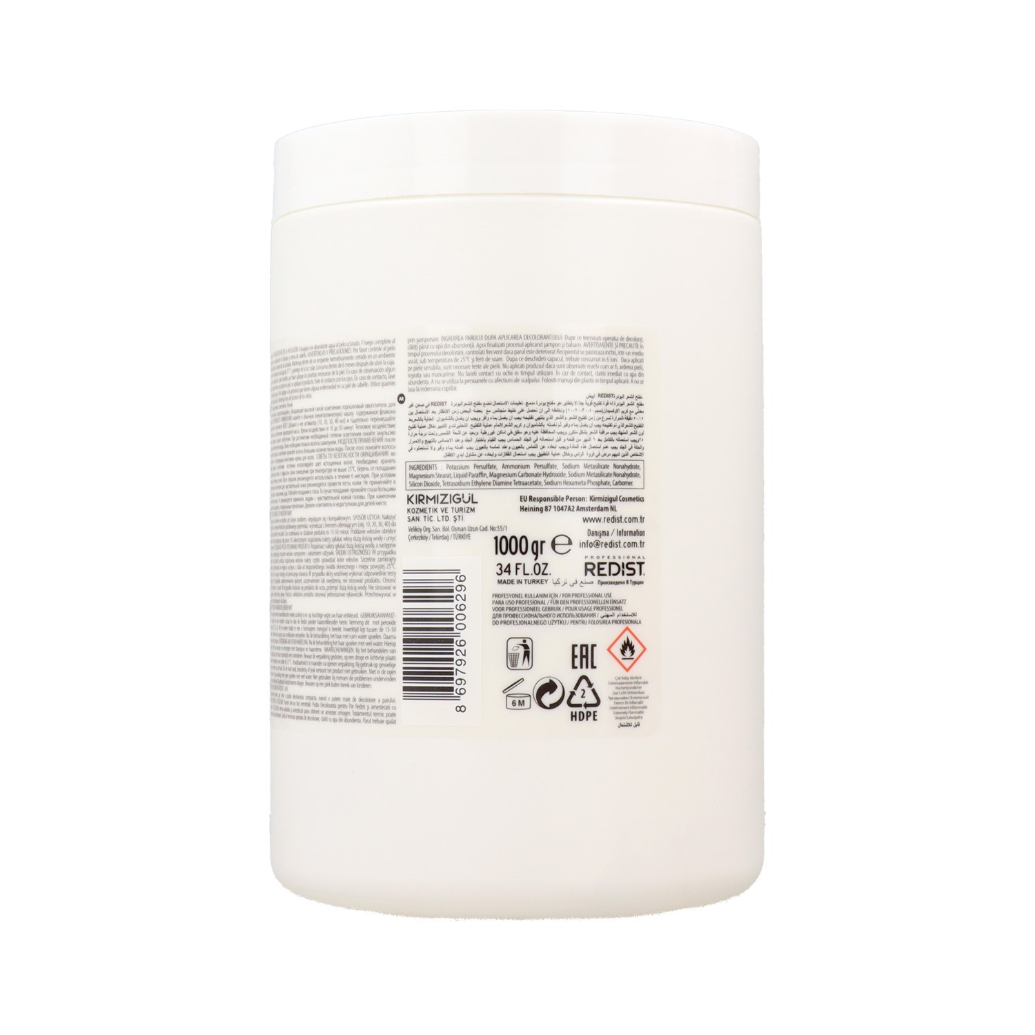 Redist Bleaching Powder White Decolorante 1000 ml