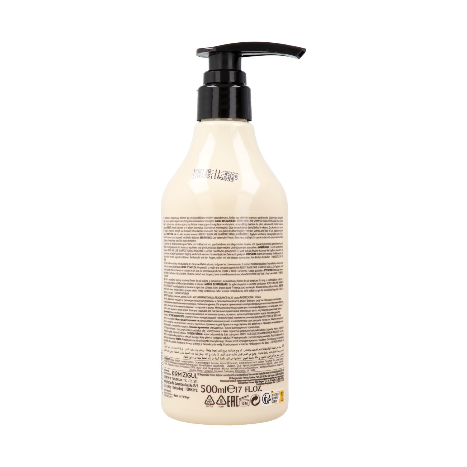 Redist Hair Shampooing Vanille 500 ml