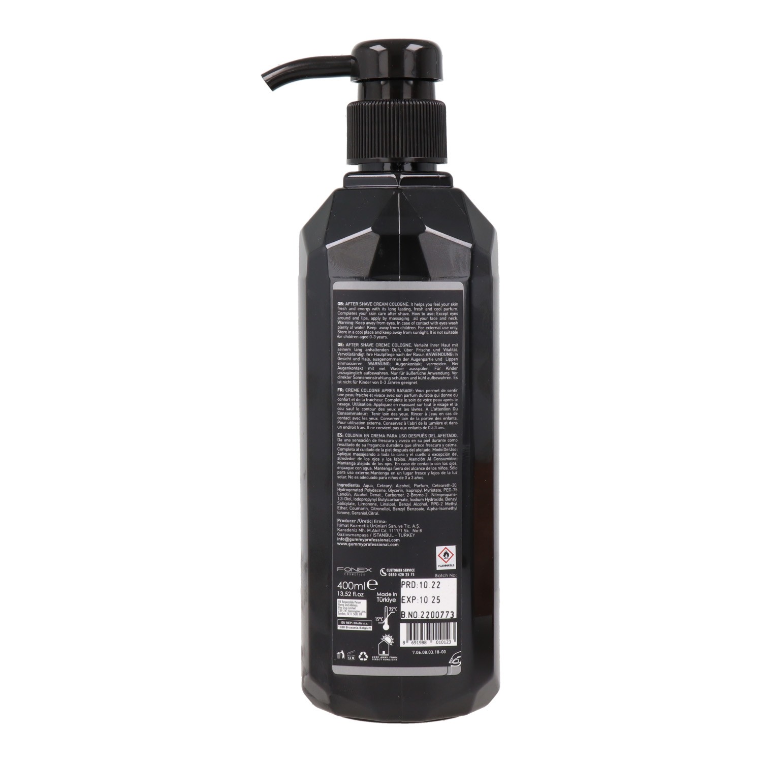 Gummy Black Crema Colonia 400 ml