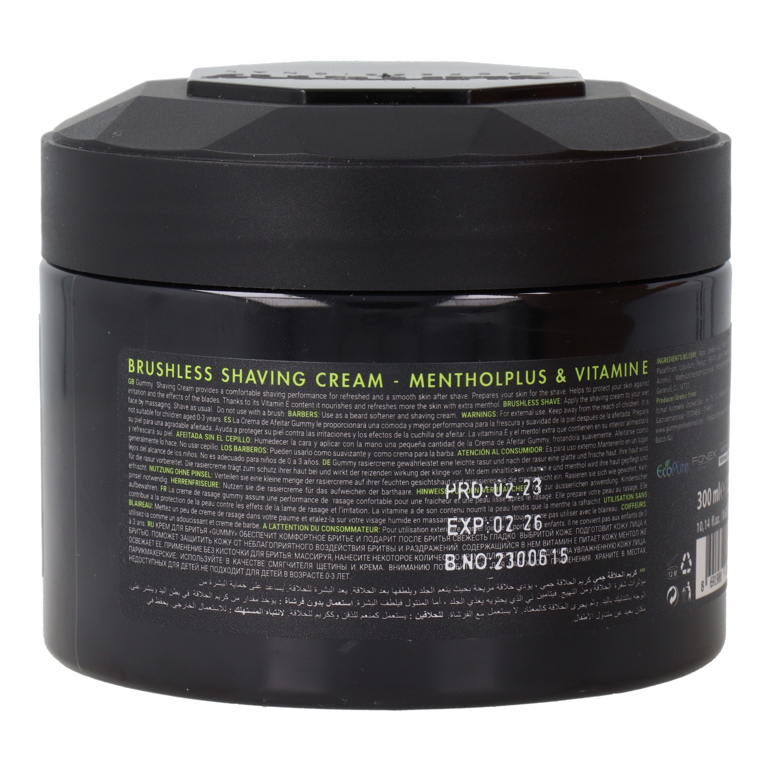 Gummy Shaving Menthol Cream 300 ml