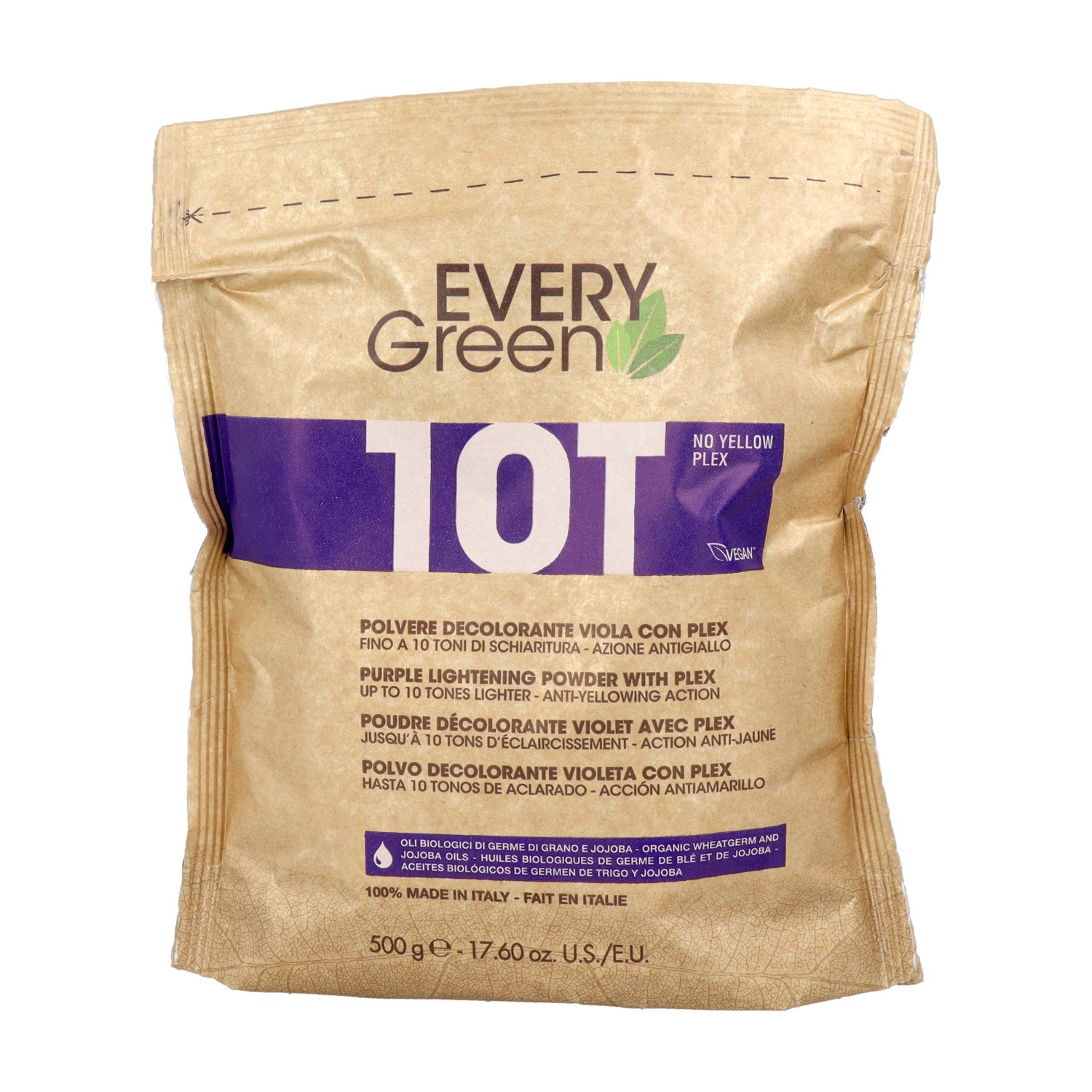 Dikson Every Green 10 Tonos Viola Con Plex Polvo Decolorante 500 ml