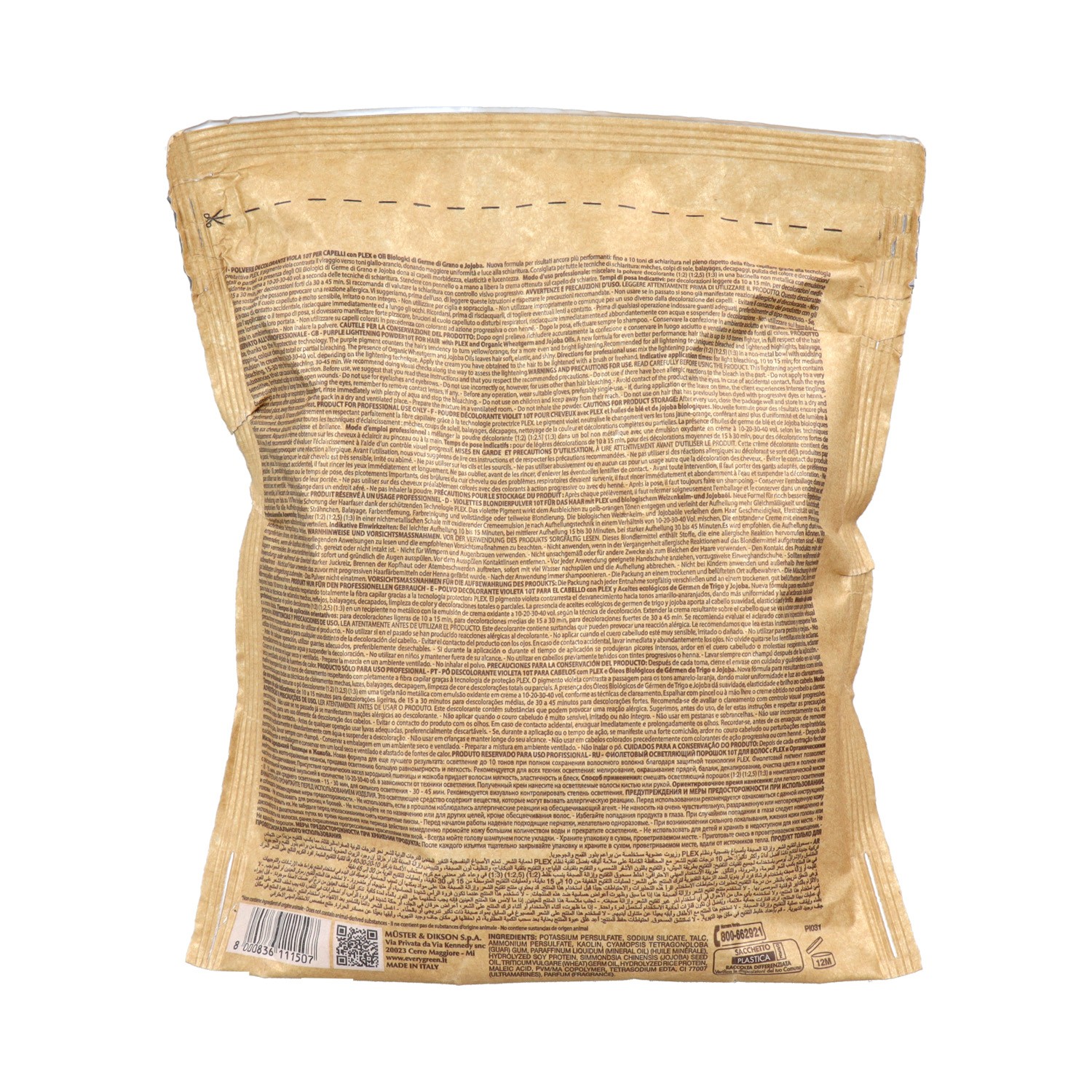 Dikson Every Green 10 Tonos Viola Con Plex Polvo Decolorante 500 ml