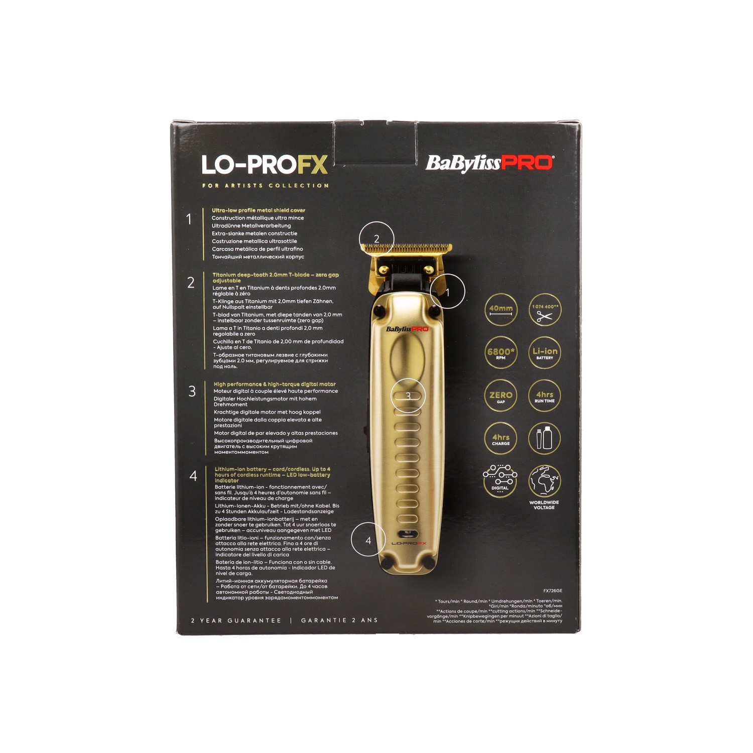 Babylisspro Lo-Profx Tondeuse Or Machine