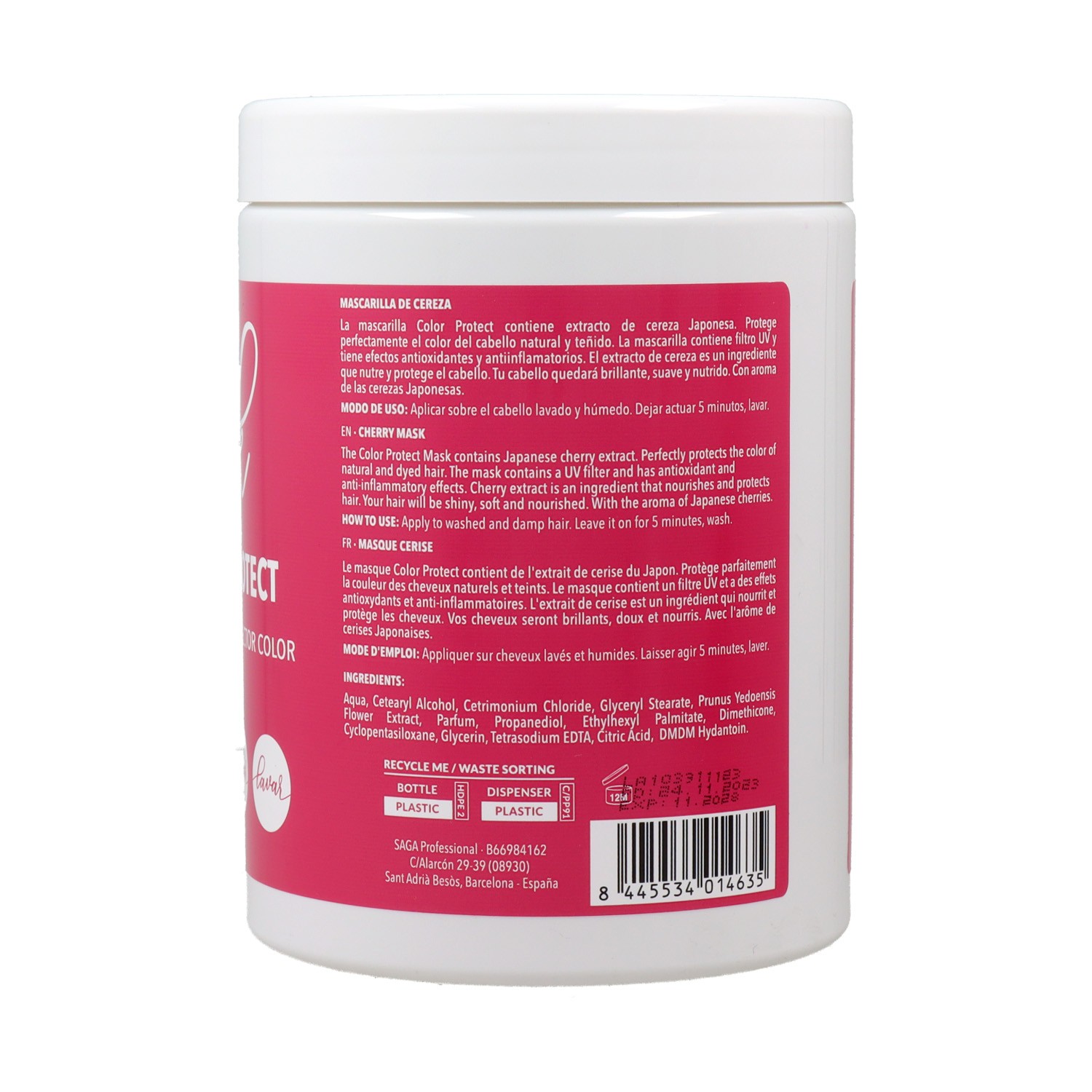 Diamond Girl Mascarilla Color Protect Cereza 1000 ml.