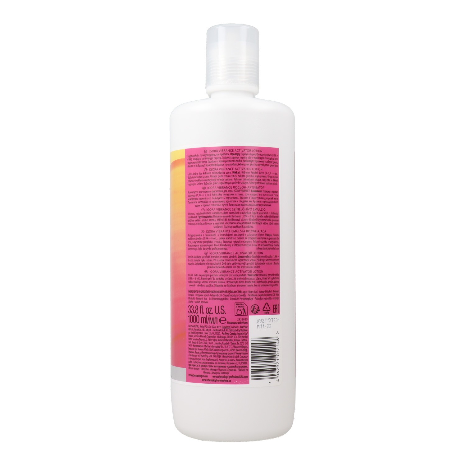 Schwarkopf Igora Vibrance Loción Activadora 6vol (1,9%) 1000 ml