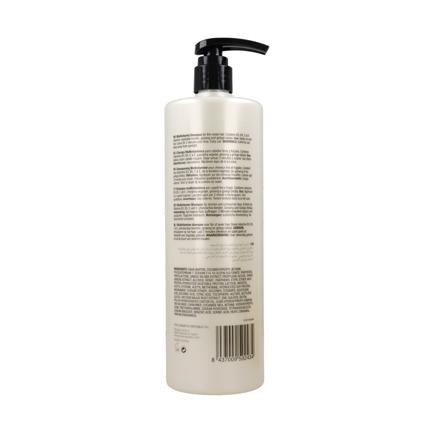 The Cosmetic Republic Multi Vitaminico Shampoo 1000 ml