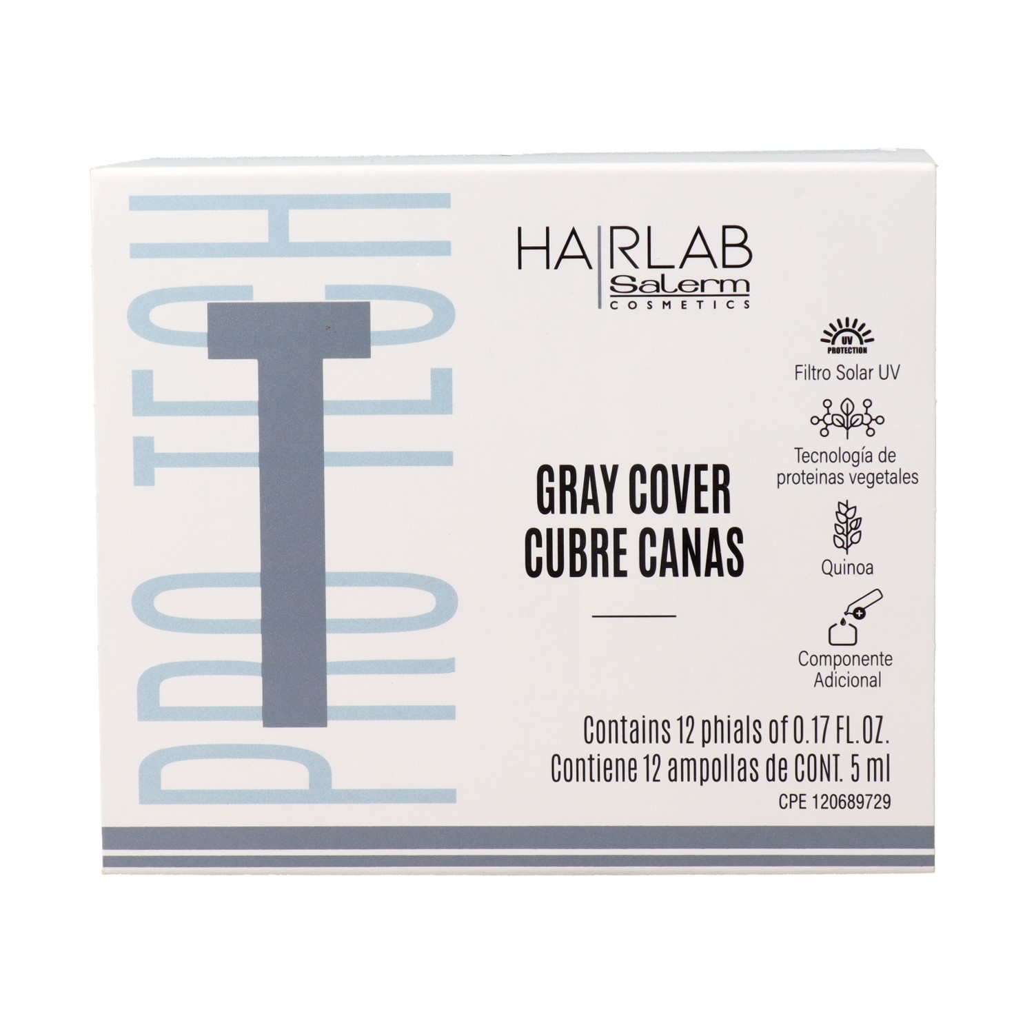 Salerm Hairlab Gray Cover Cubre Canas 12 X 5 ml