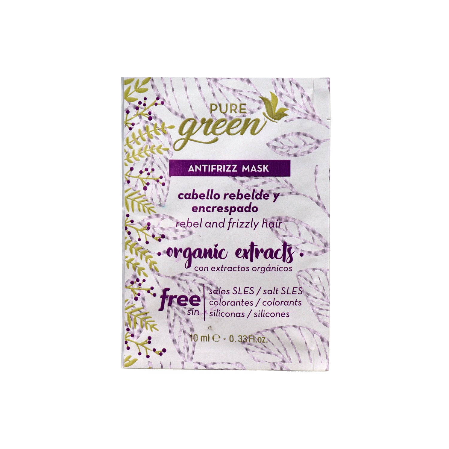 Masque Antifrisottis Pure Green Sachet 10 ml