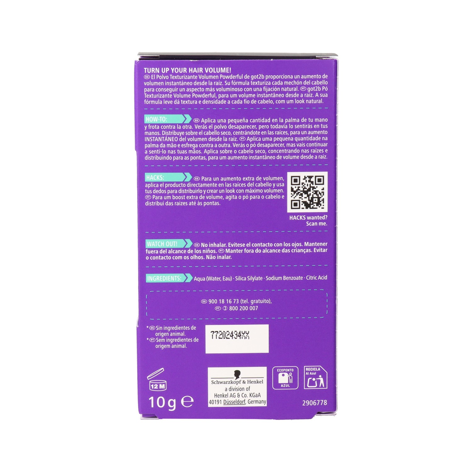 Schwarzkopf Got2b Polvos Texturizantes y Volumens 10 gr