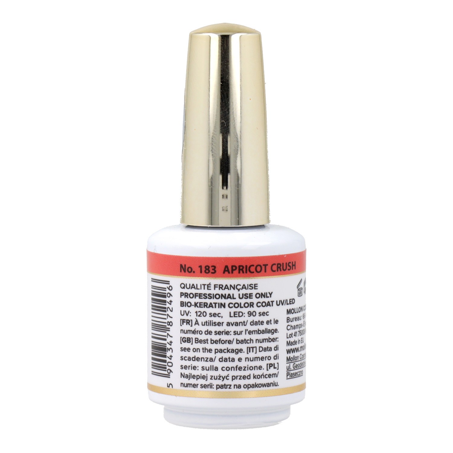 Mollon Pro Casaco de cor luxuosa 183 Apricot Crash 8 ml