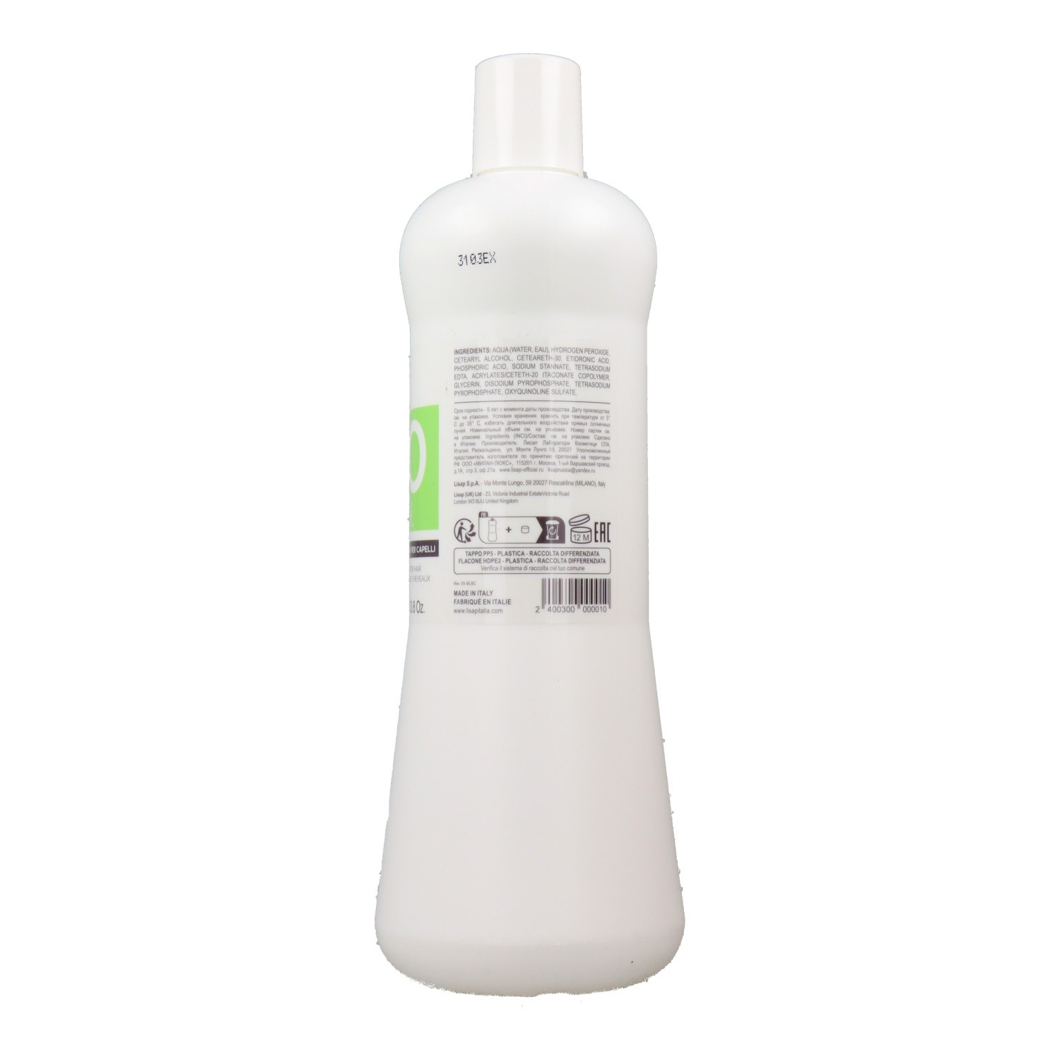 Lisap Émulsion Oxydante 12% 40 Vol 1000 ml