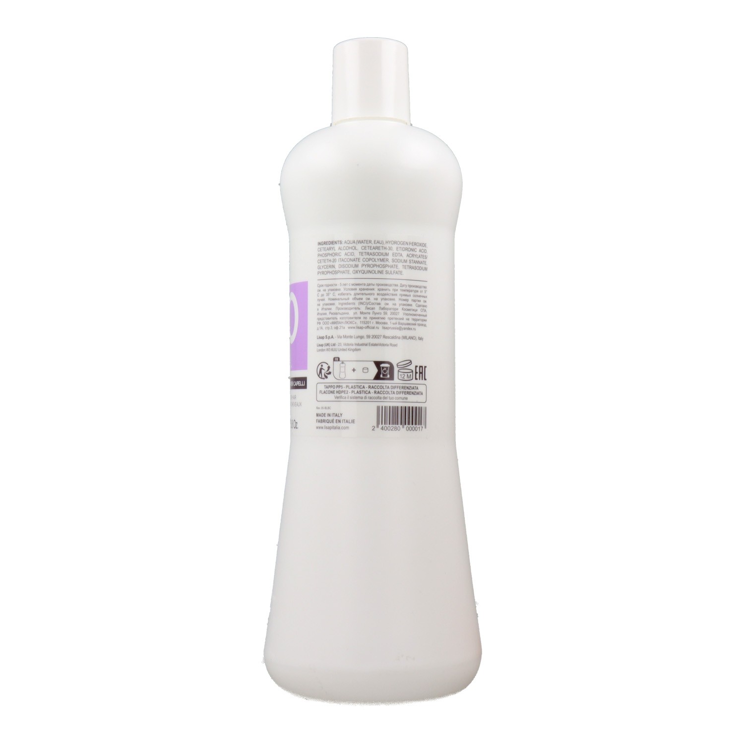 Lisap Émulsion Oxydante 6% 20 Vol 1000 ml