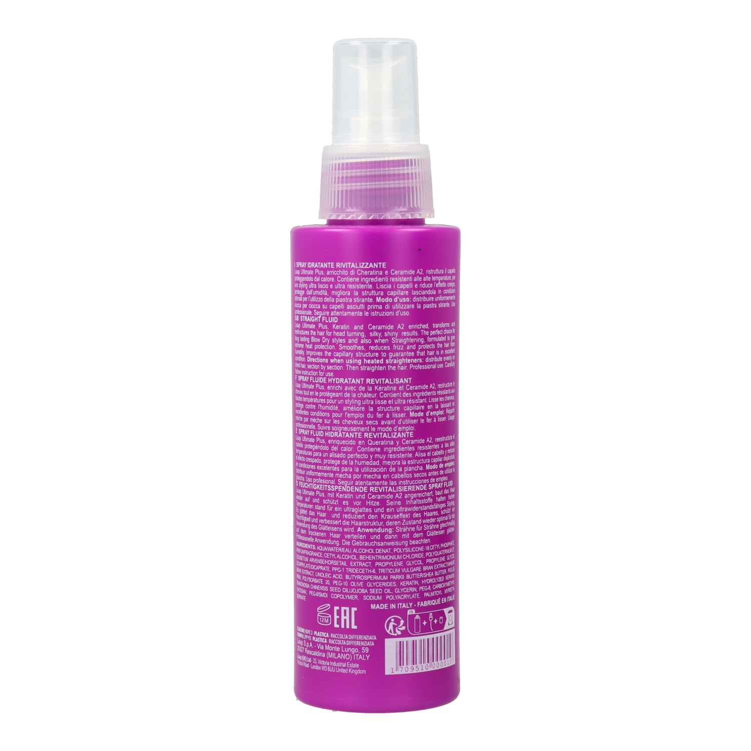 Lisap Ultimate Straight Fluid Spray 125 ml