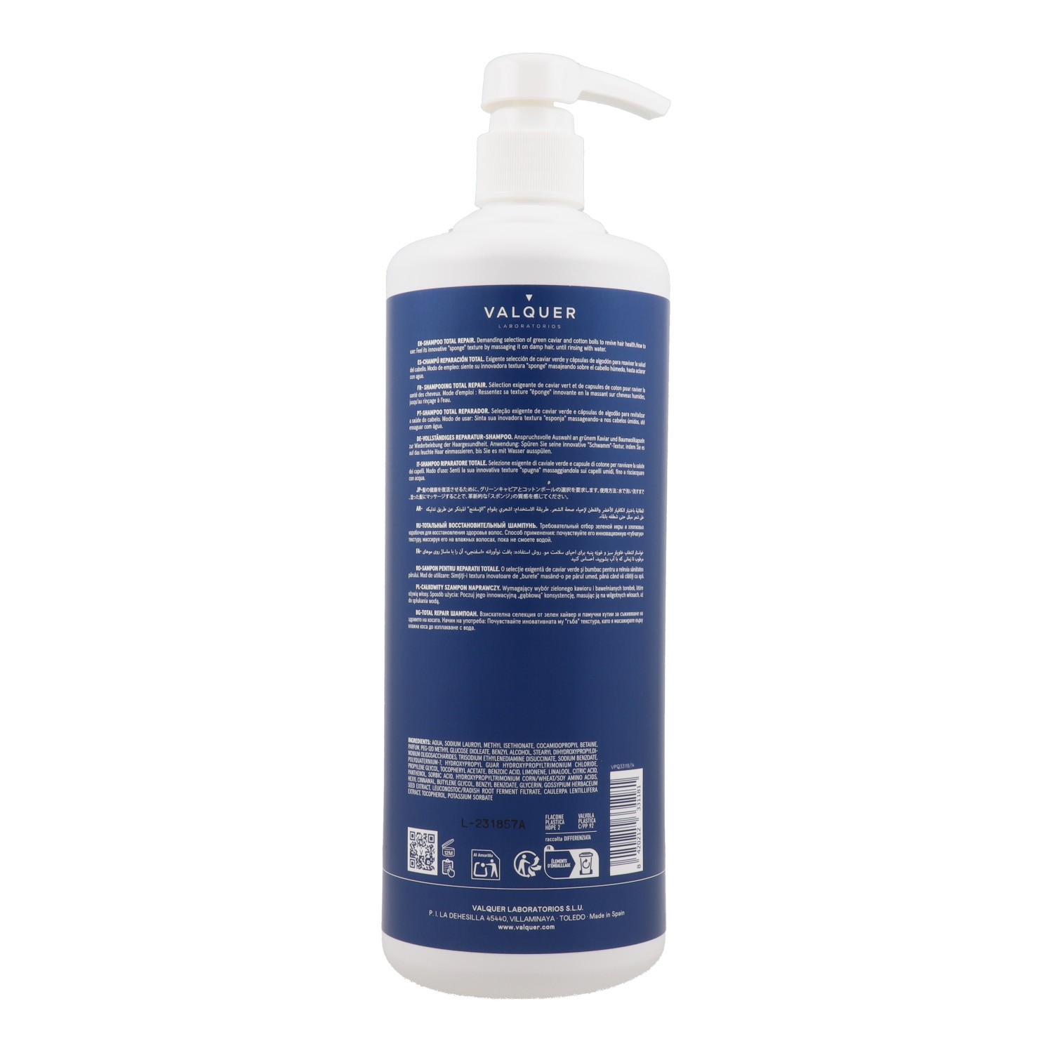 Valquer Total Repair Champú 1000 ml