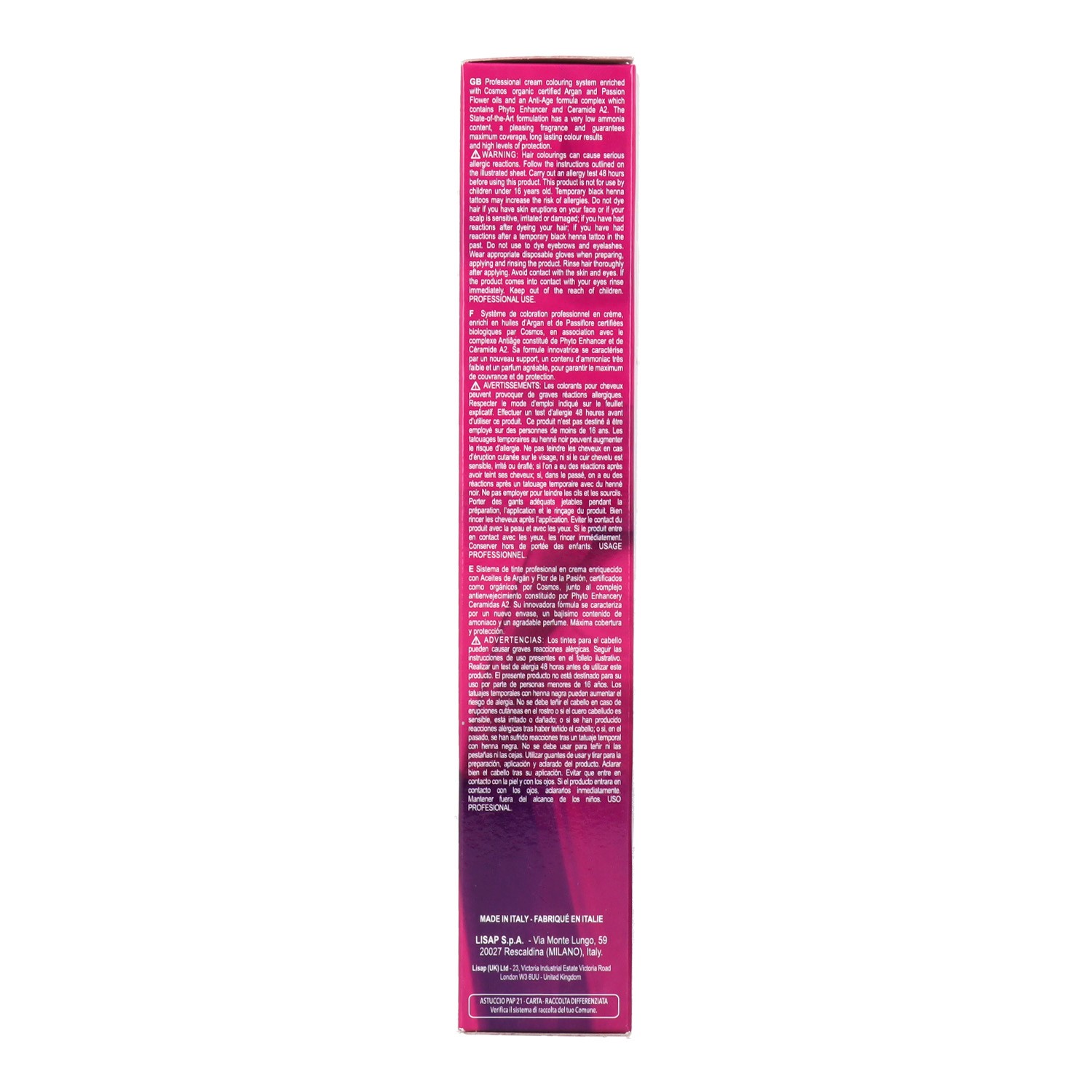 Lisap Lk Opc Color 9/8 Very Light Blonde Violet 100 ml