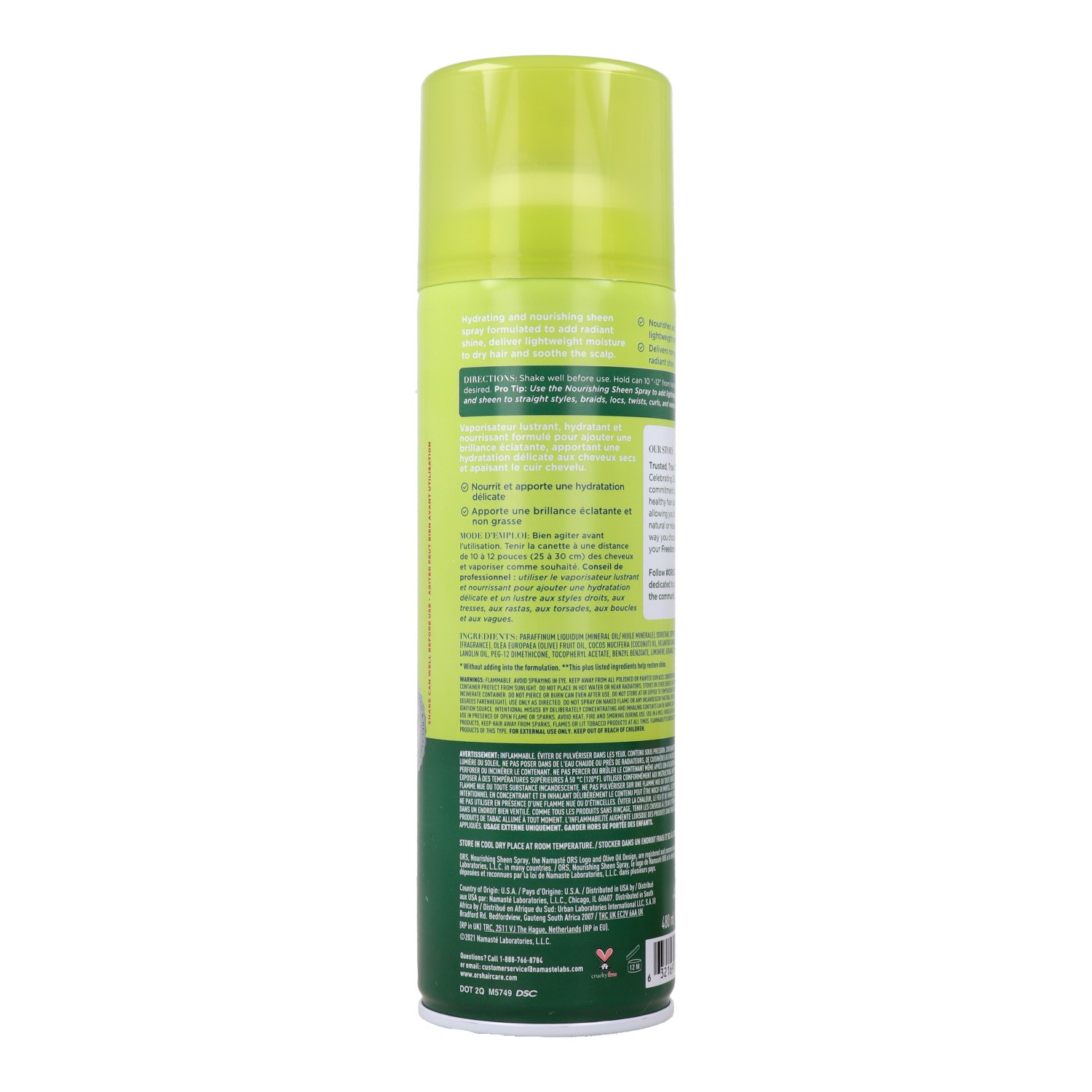 Ors Olive Oil Nourishing Sheen Spray 472 Ml