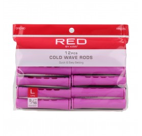 Red Kiss Cold Wave Rods 9/16" 12PC Color Orquidea Bigudi