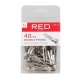 Red Kiss Double Prong Clip 1 3/4" 40 Piezas Clips
