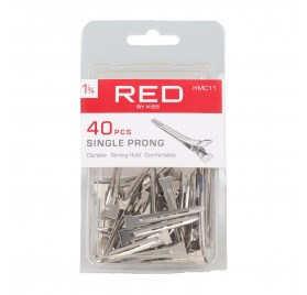 Red Kiss ingle Prong 1 3/4" 40 Piezas Clips