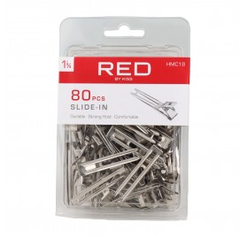 Red Kiss Slide In 1 3/4" 80 Piezas Clips