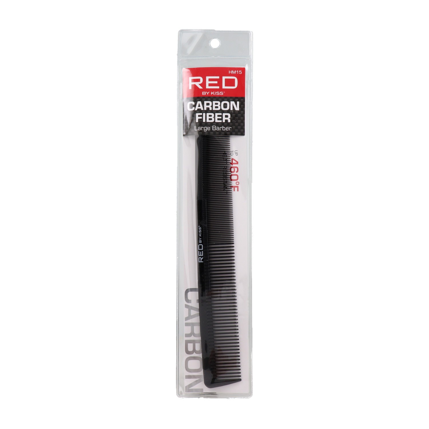 Red Kiss Carbon Large Barber Comb