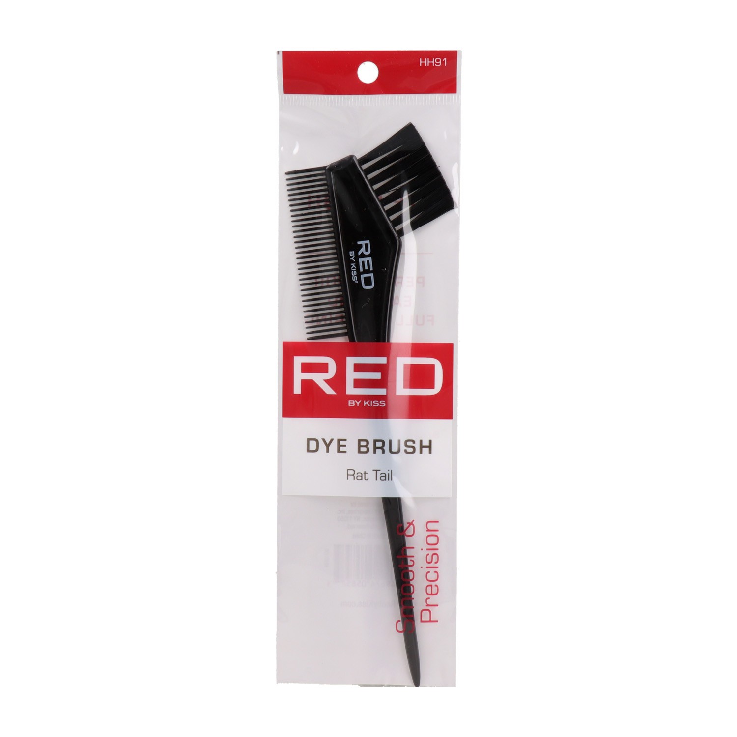 Red Kiss Dye Brush With Rattail Peine Con Brocha