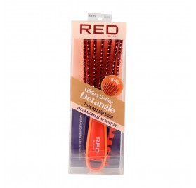 Red Kiss Ez Glide Detangling Brush Boar Orange Cepillo