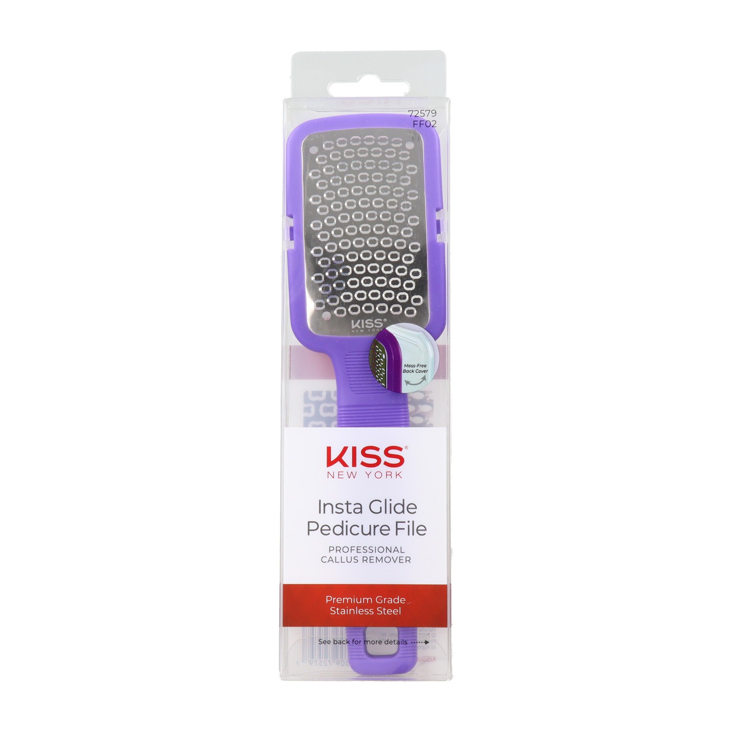 Red Kiss Kny Insta Glide Pedicure File Purple Raspador De Callos