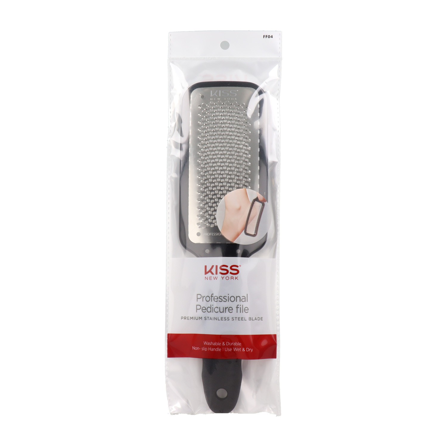 Red Kiss Kny Professional Pedicure File Black Raspador De Callos