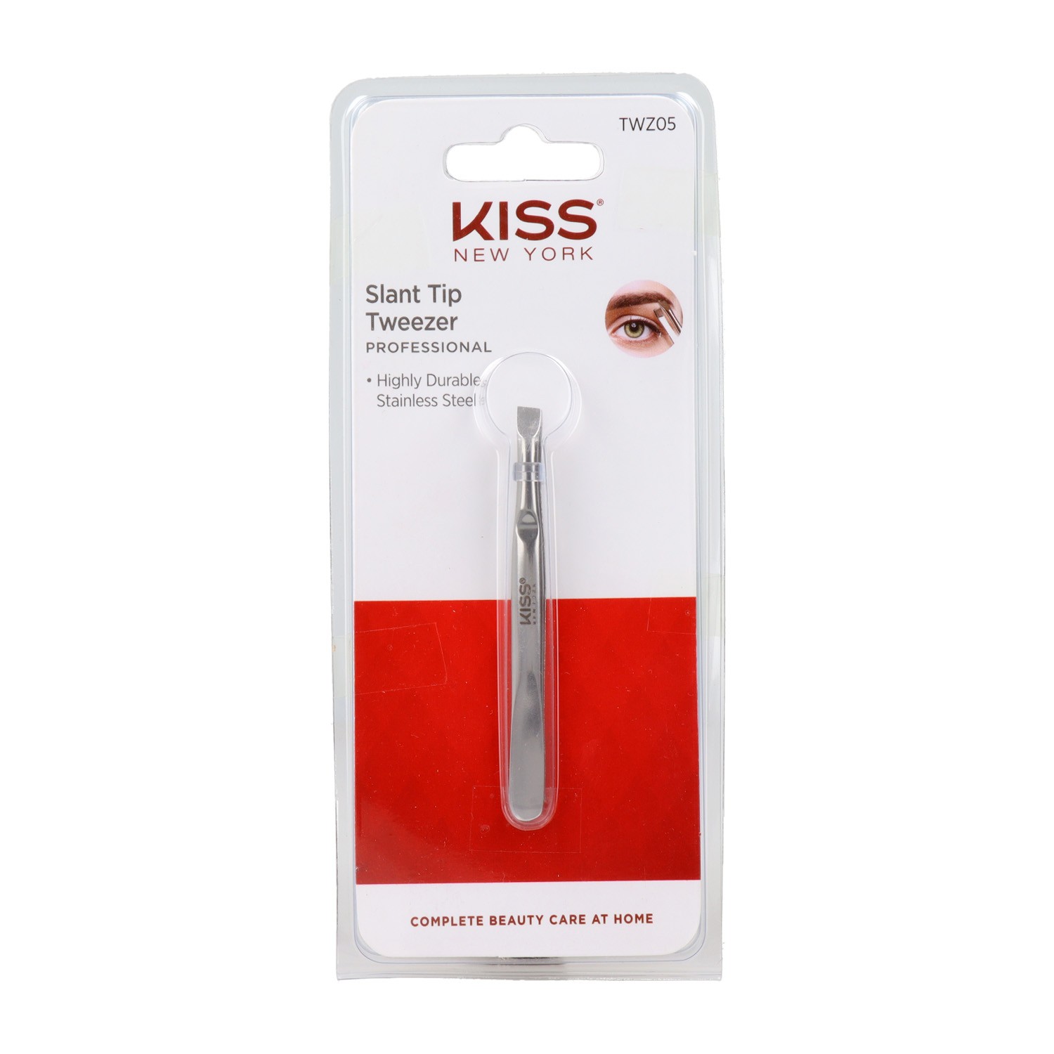 Red Kiss Ksny Slant Tip Tweezer Pinza Depilar