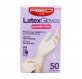 Red Kiss Powder Free Latex Gloves L 50 Piezas Guantes