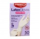 Red Kiss Powder Free Latex Gloves Xl 50 Piezas Guantes