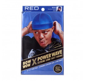 Red Kiss Power Wave Extreme Silky Durag Blue Capa De Cabello