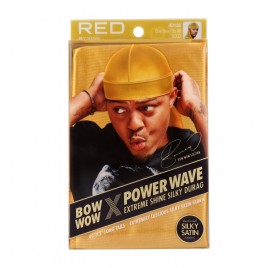 Red Kiss Power Wave Extreme Silky Durag Gold Capa De Cabello