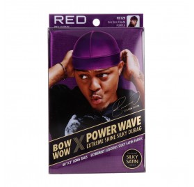 Red Kiss Power Wave Extreme Silky Durag Purple Capa De Cabello