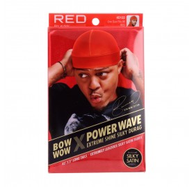 Red Kiss Power Wave Extreme Silky Durag Red Capa De Cabello