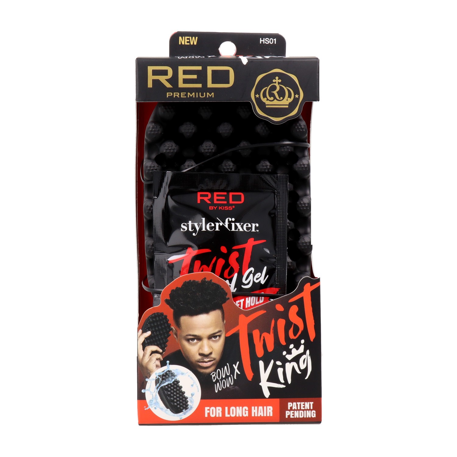 Red Kiss Premium Twist King Peine Goma