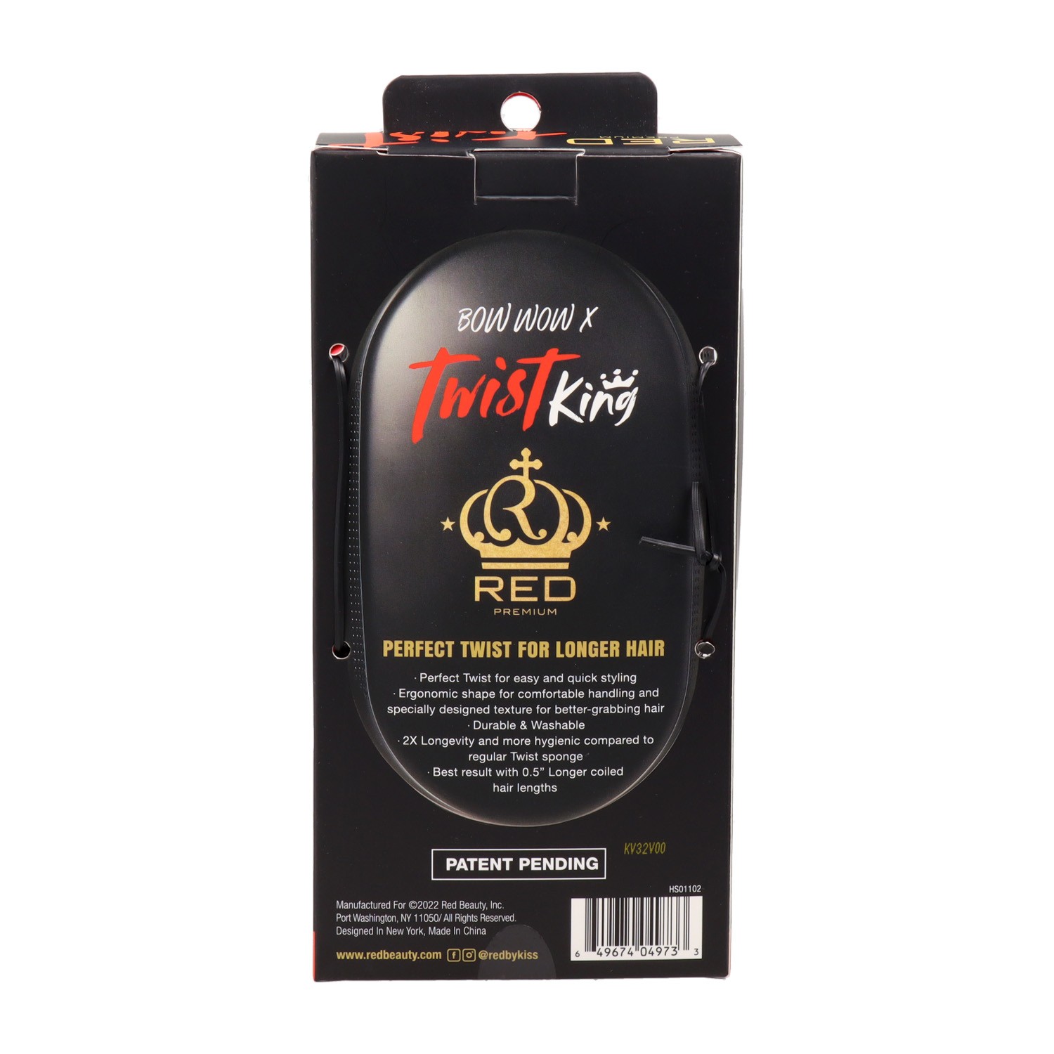 Red Kiss Premium Twist King Peine Goma