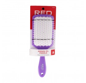 Red Kiss Professional Argan Oil Paddle Brush Color Lila Peine