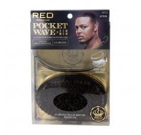 Red Kiss Pocket Wave Boar Brush Medium Cepillo