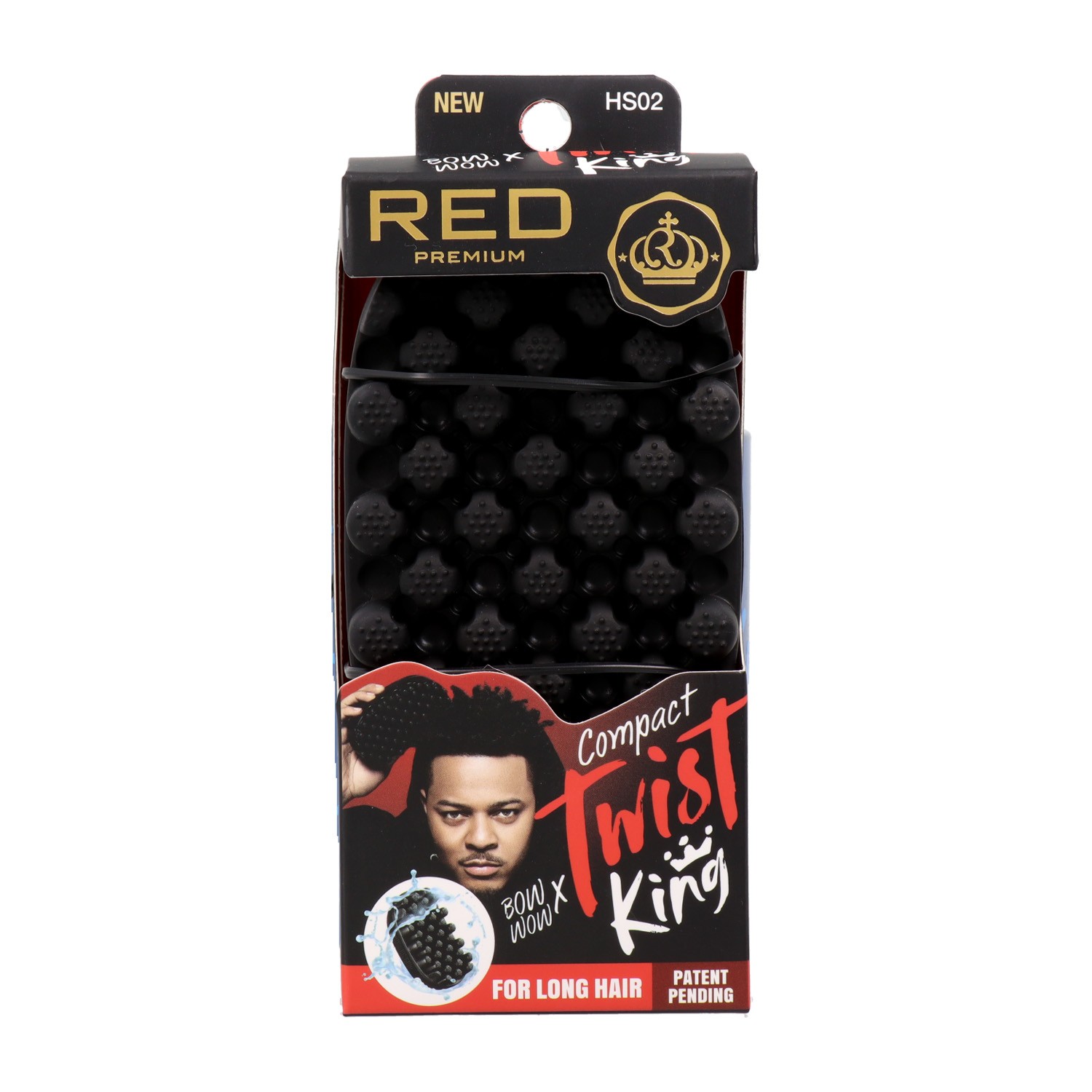 Red Kiss Premium Twist King Medium Curved Cepillo Goma