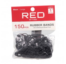 Red Kiss Rubber Band Large 150 Piezas Gomas De Cabello