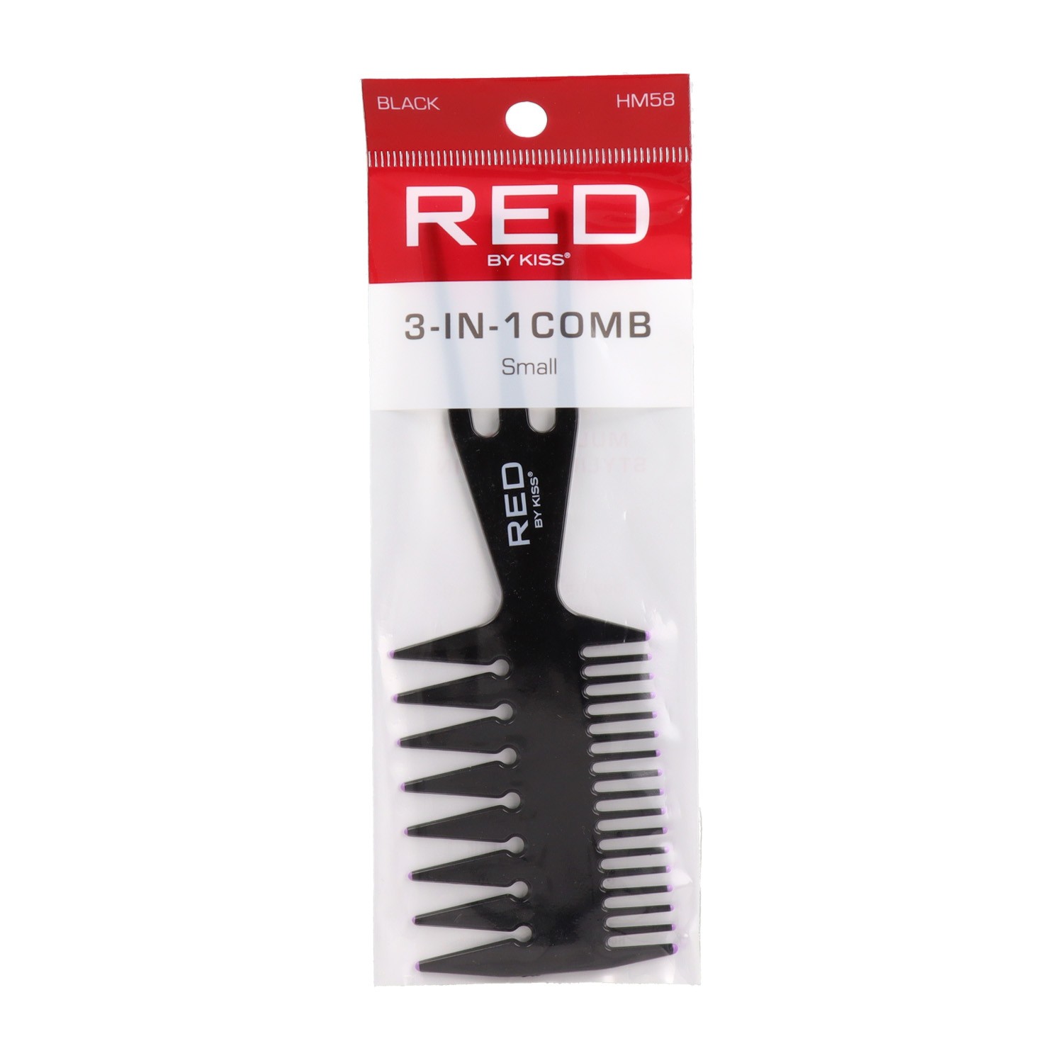 Red Kiss Small Comb 3 In 1 Peine