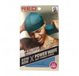 Red Kiss Power Wave Silky Spandex Durag Blue Capa De Cabello