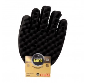 Red Kiss Twist Sponge Glove Double Side Esponja En Guante