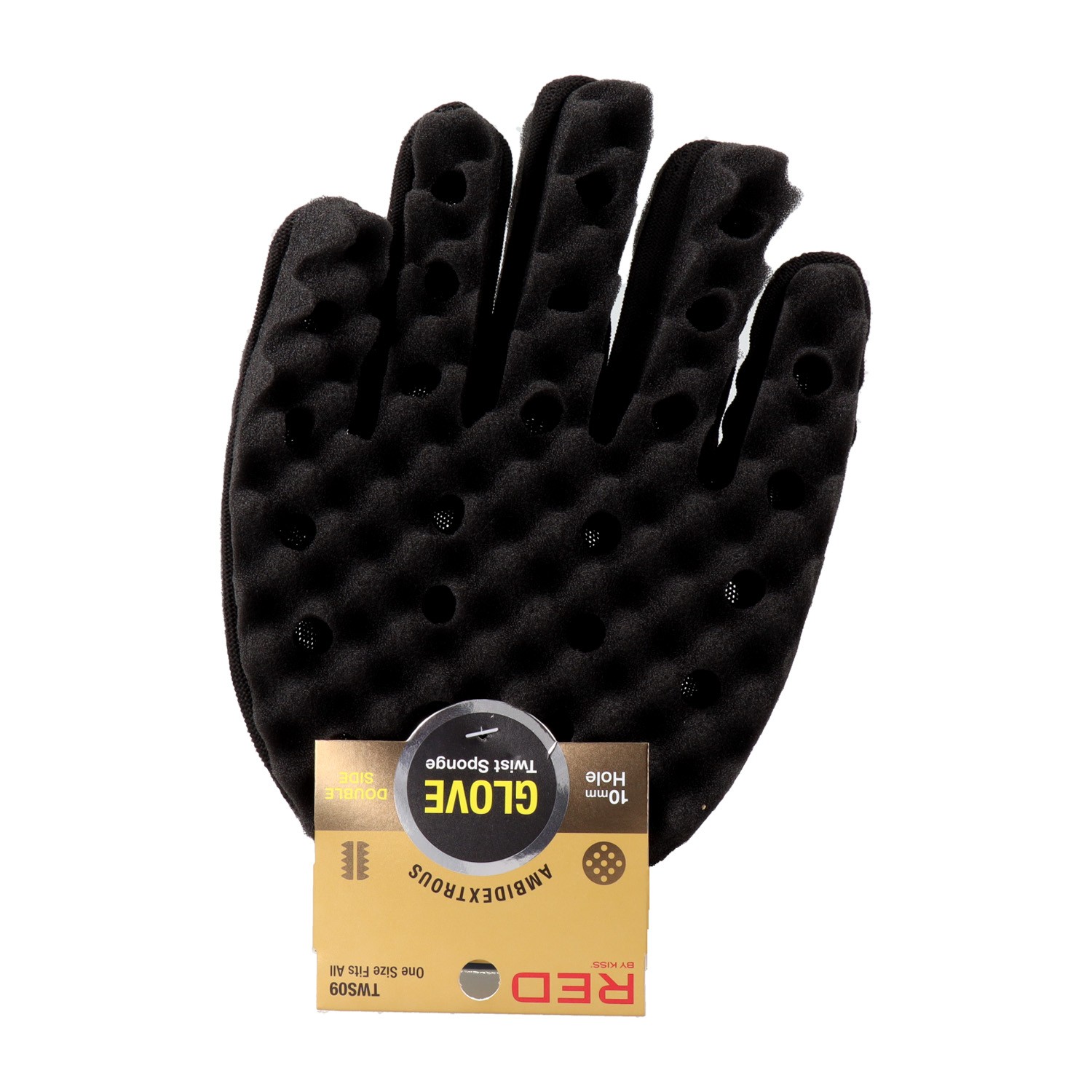 Red Kiss Twist Sponge Glove Double Side Esponja En Guante