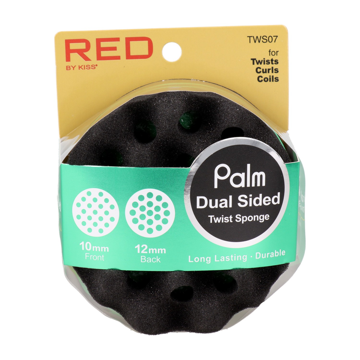 Red Kiss Twist Sponge Palm Double Side Esponja Para El Cabello Red Kiss Twist Sponge Palm Double Side Esponja Para El Cabello