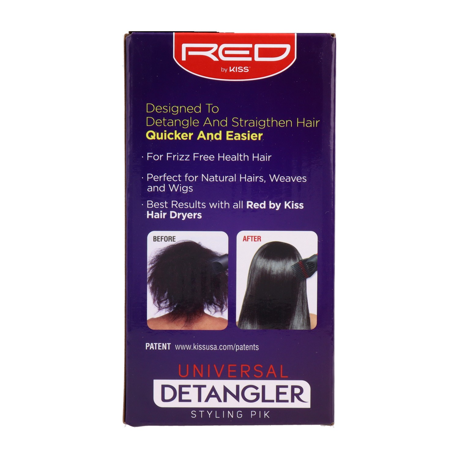 Red Kiss Universal Detangler Pik Peine difusor Para Secador