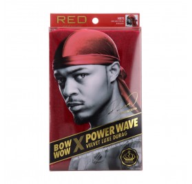 Red Kiss Power Wave Velvet Durag Burgundy Capa De Cabello